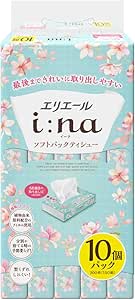 ティッシュペーパー おすすめ エリエール i:na ソフトパック