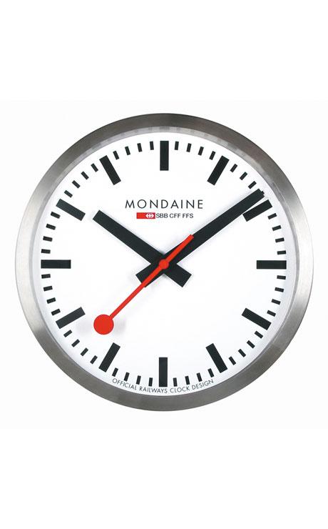 おしゃれな壁掛け時計 MONDAINE ウォールクロック 25cm ホワイト