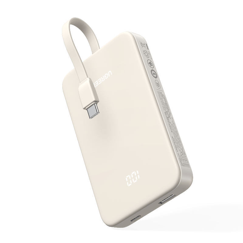 UGREEN 10000mAh PD 20W USB-C内蔵ケーブル